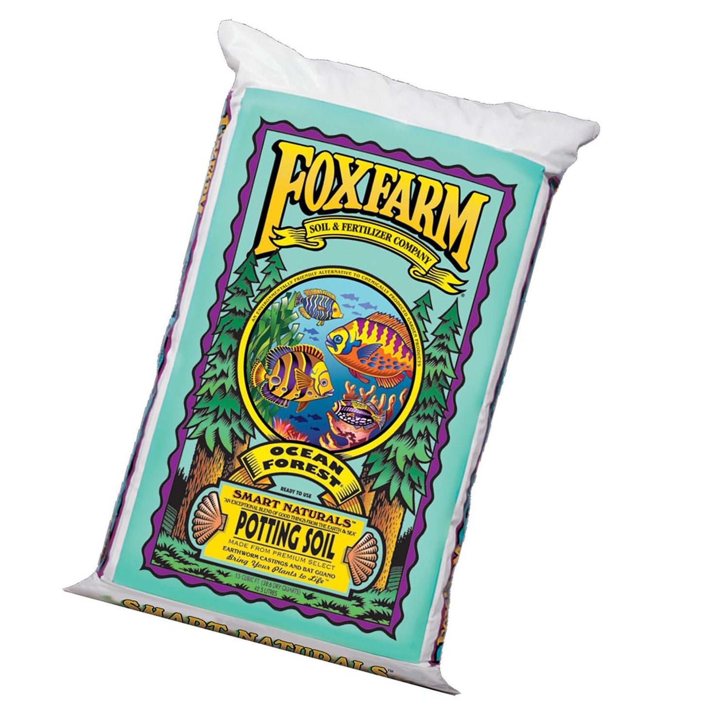 FoxFarm Happy Frog Rapid Growth Soil, 12 Qt & Ocean Forest Potting Soil, 38.6 Qt