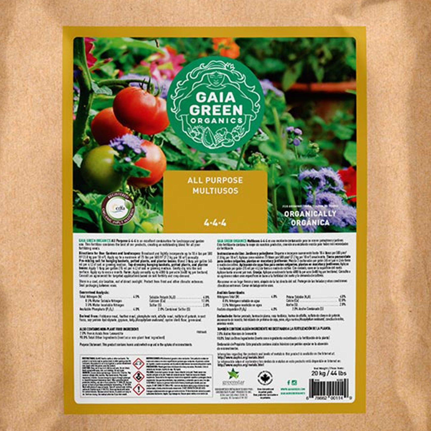 GAIA GREEN All Purpose Soil Supplement for Resilient Outdoor Crop Growth, 20 Kg