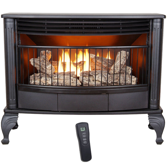 ProCom 25,000 BTU Dual Fuel Ventless Fireplace with Programmable Remote Control