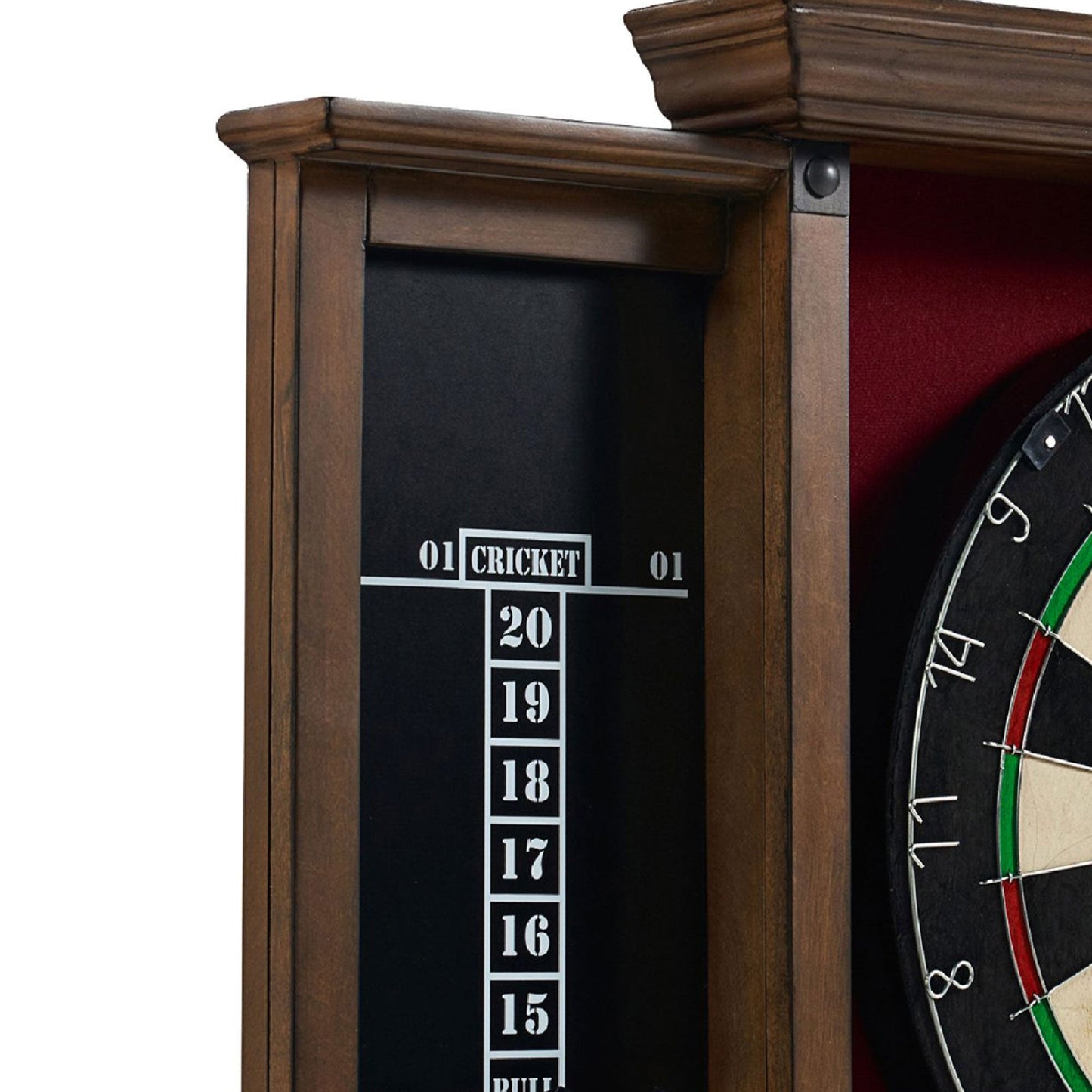 Barrington Billiards 18 Inch Sherwood Premium Dartboard Cabinet Set with Darts