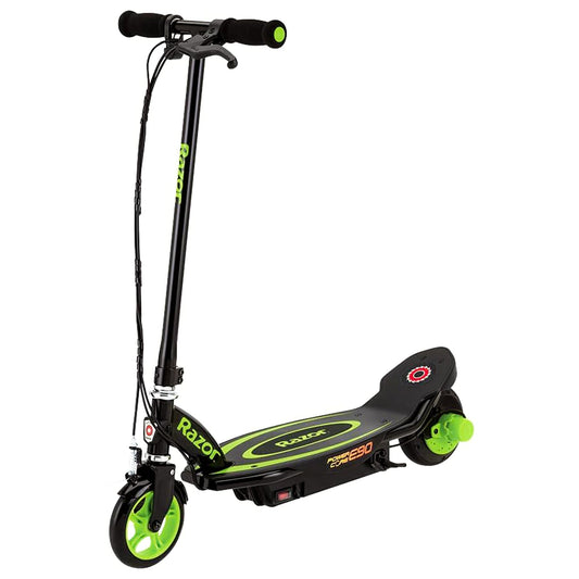 Razor Power Core E90 Sleek Electric Scooter with Push Button Throttle, Green