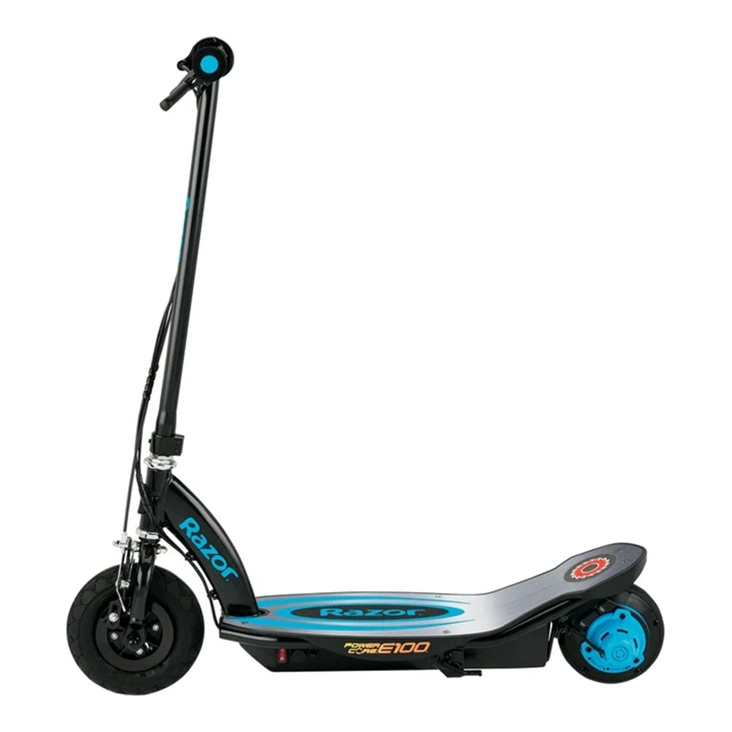 Razor Power Core E100 Electric Scooter with Aluminum Deck and Hand Brake, Blue