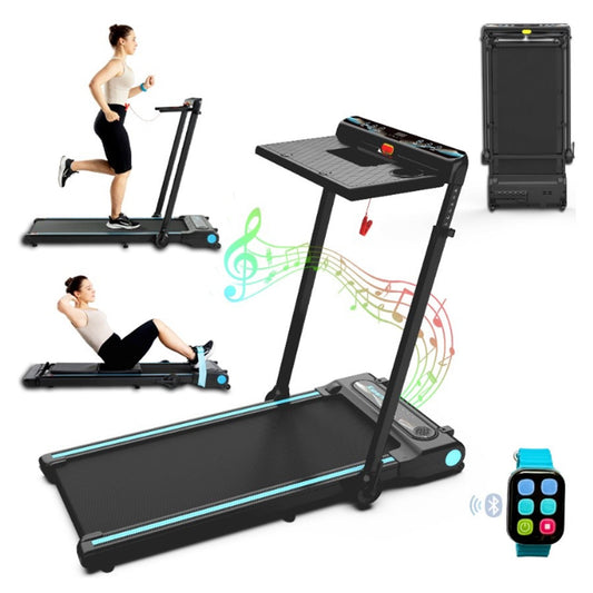 Ksports 3 in 1 Pro Electric Treadmill Cardio Strength Training Workout Set, Navy