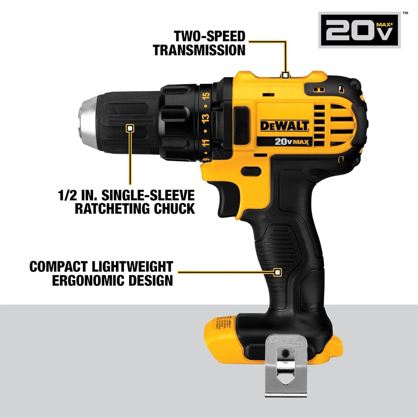 DeWalt 20V MAX 4 Tool Combo Kit w/ Reciprocating & Circular Saws & LED Worklight