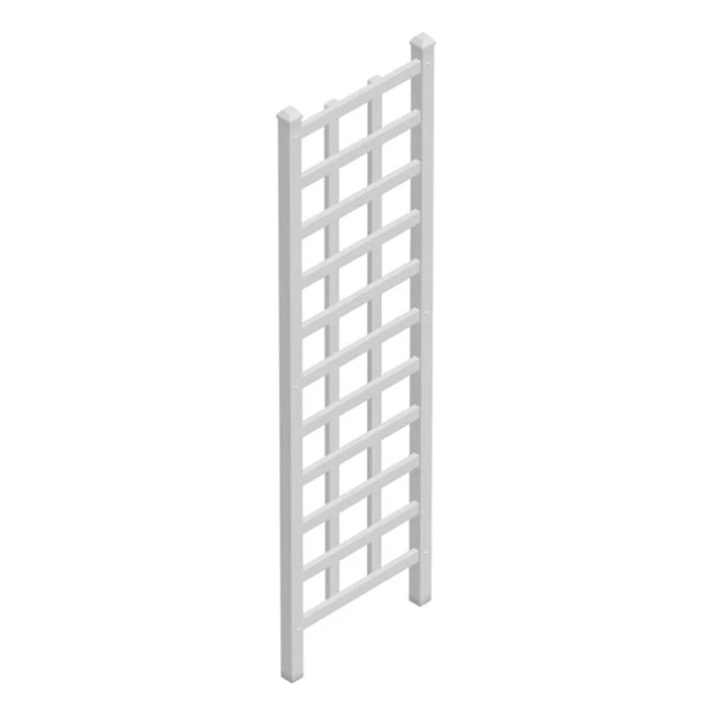 Dura-Trel Providence 22 x 75 Inch PVC Vinyl Outdoor Garden Patio Trellis, White