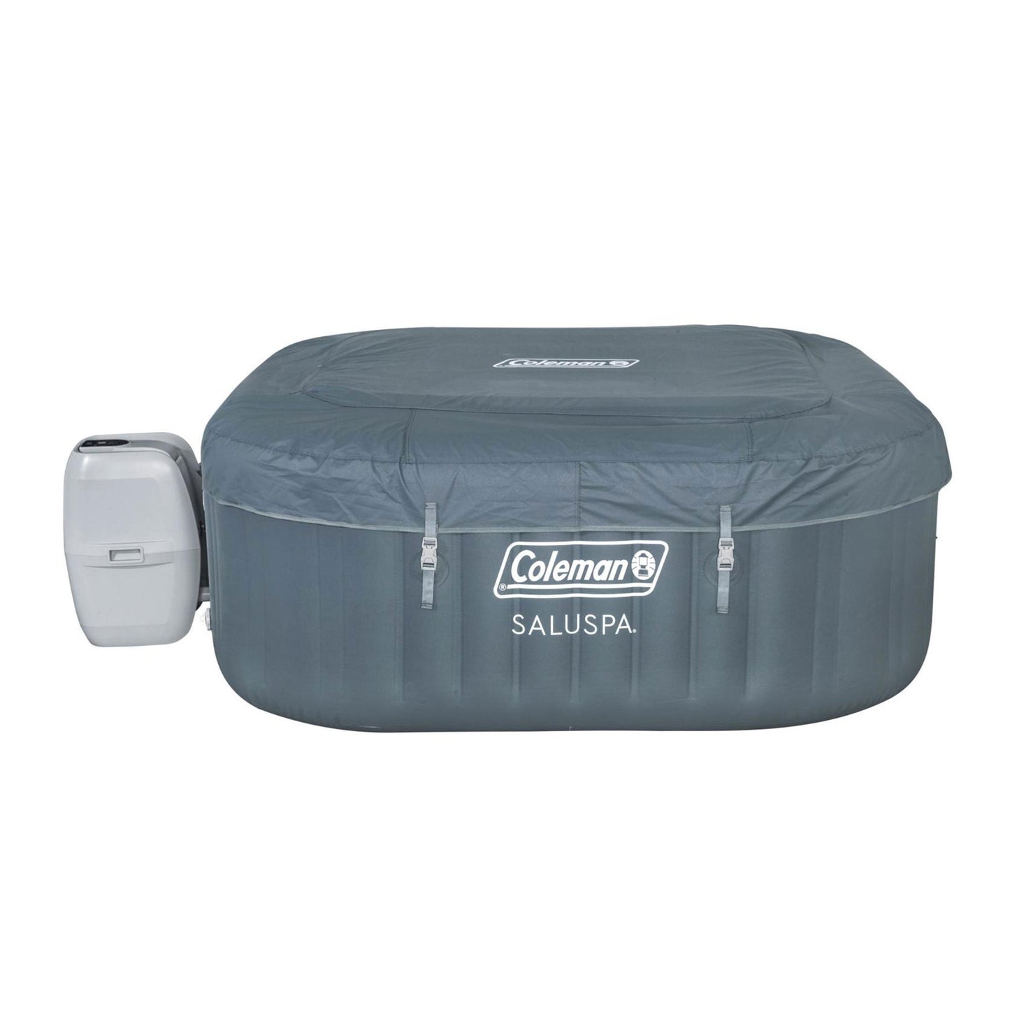 Coleman SaluSpa 114 AirJet Square Hot Tub w/4-Pack of Bestway SaluSpa Spa Seat