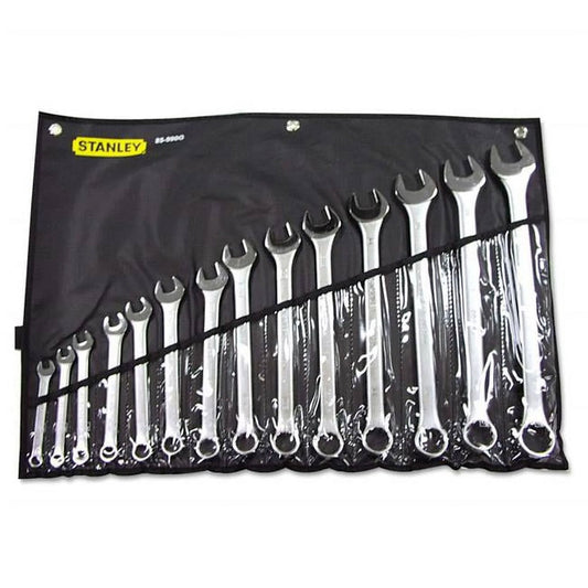 Master Mechanic 14 Piece Nickel Chrome Plated Finish SAE Combination Wrench Set