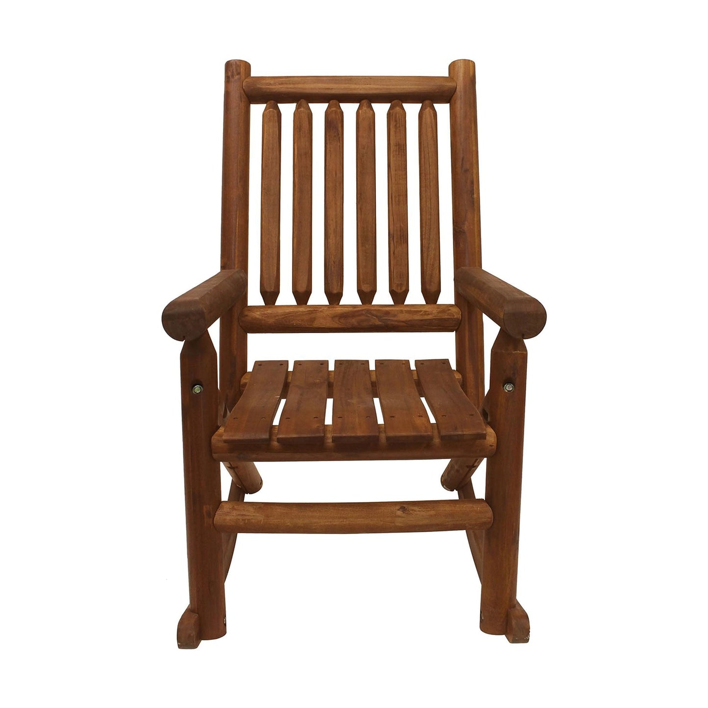 Leigh Country Porch Rocking Chair with Z Frame Design and Contoured Seating