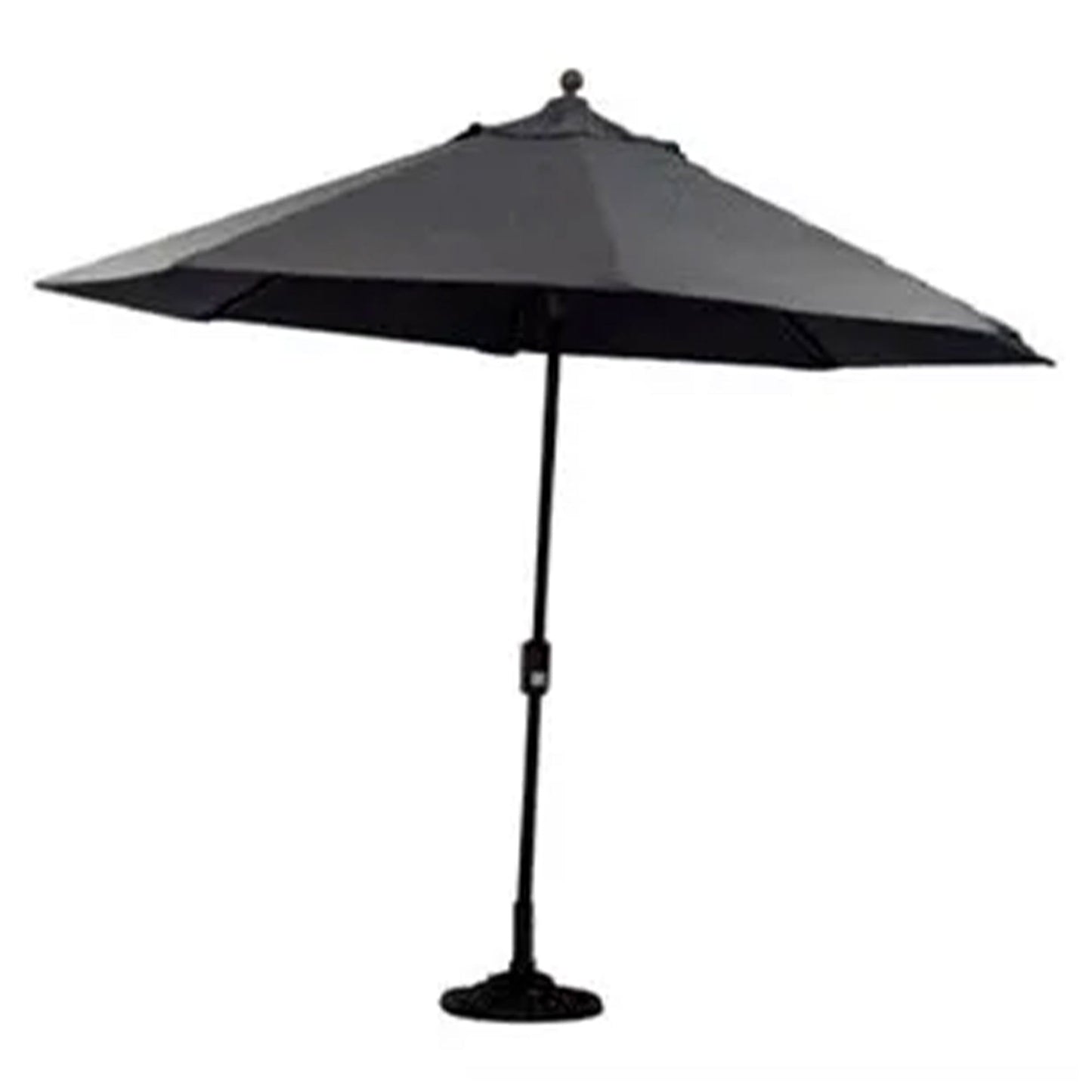 Four Seasons Courtyard Canmore 9 Foot Outdoor Patio Market Umbrella, Gray