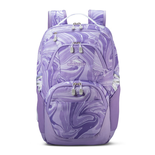 High Sierra Swoop Backpack, Bookbag Fits most 17” Laptops,30L Capacity, Lavender