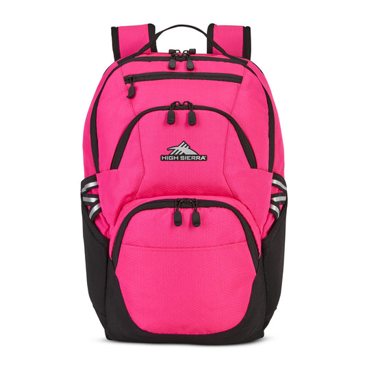 High Sierra Swoop Backpack, Bookbag Fits most 17” Laptops,30L Capacity, Flamingo