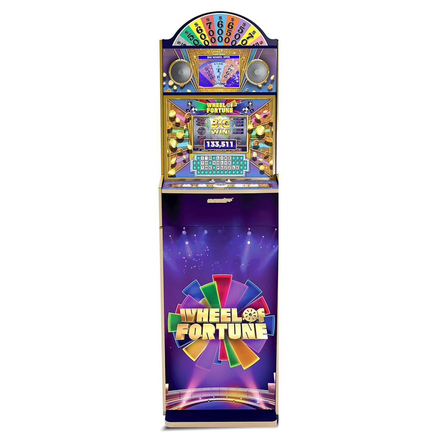 Arcade1Up Wheel of Fortune Video Arcade Games, 5 Foot Tall Stand Up Cabinet