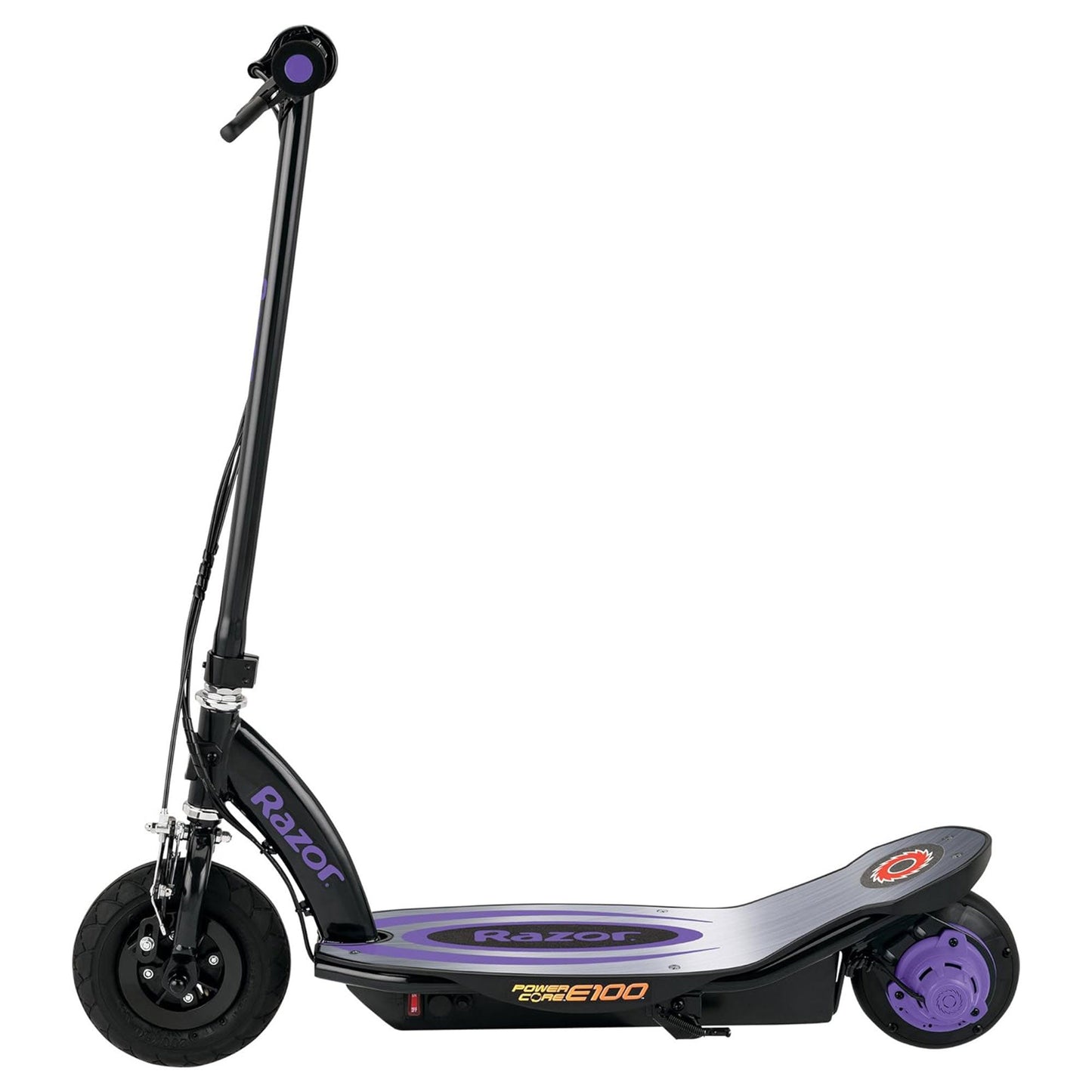 Razor Power Core E100 Electric Scooter with Aluminum Deck and Hand Brake, Purple