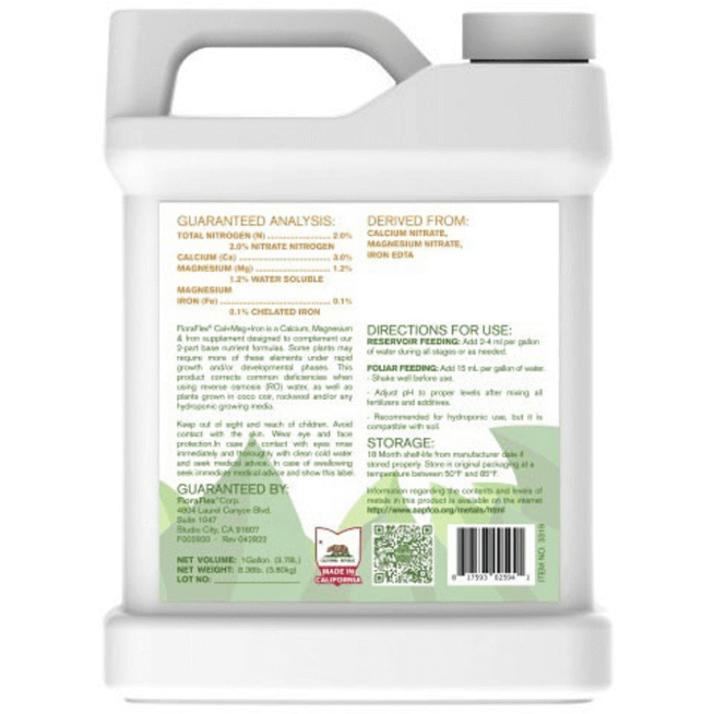 FloraFlex Cal + Mag + Iron Nutrients - 1 Gallon