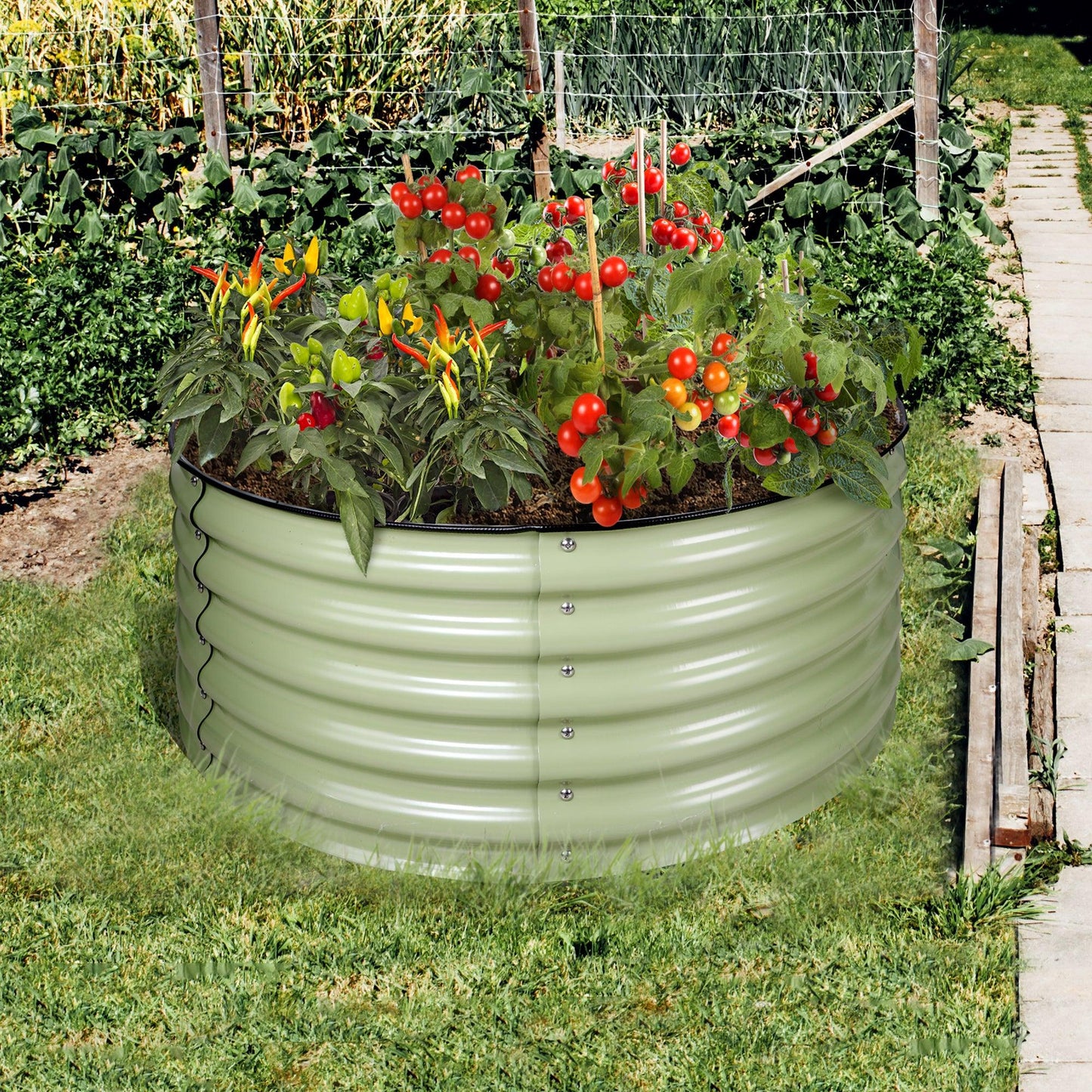 Olle Galvanized Raised Garden Bed