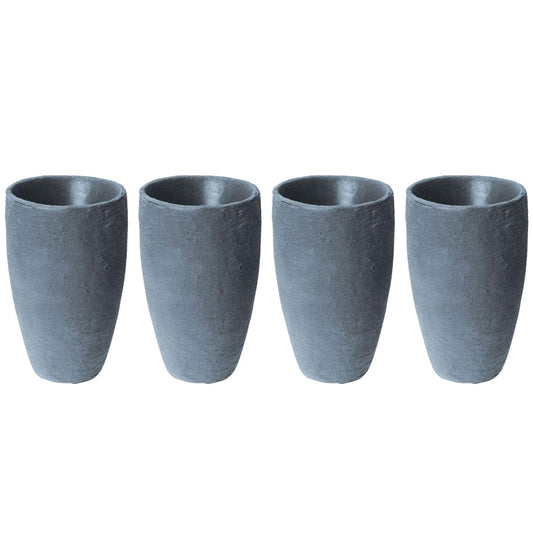 Algreen 87301 Athena 20.5 x 12.6 Self Watering Planter, Charcoalstone (4 Pack)