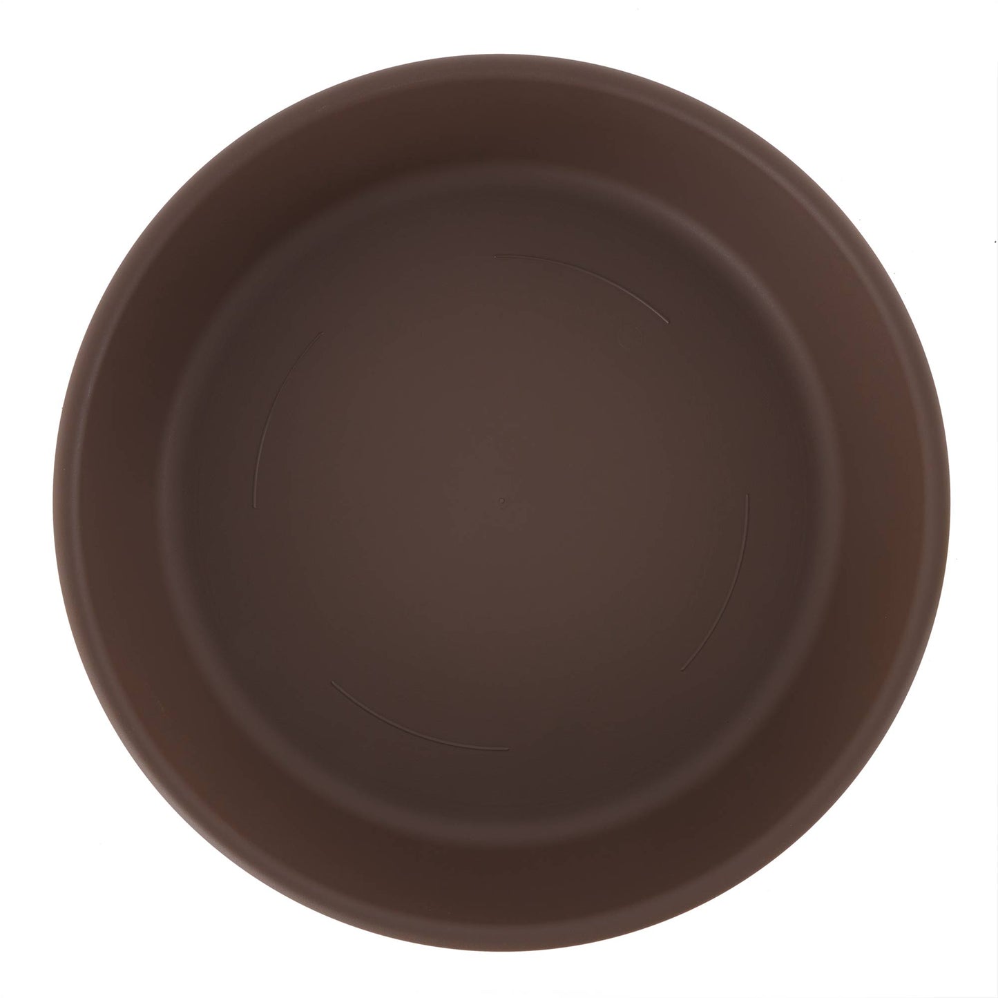 The HC Companies Classic 21" Deep Plastic Round Plant Pot Saucer, Brown (2 Pack)