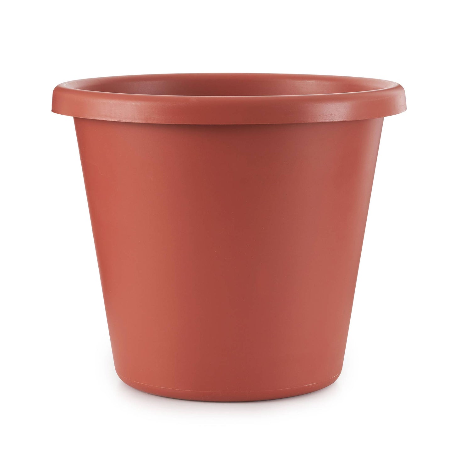 The HC Companies 20 In Plastic Classic Flower Pot Planter, Terra Cotta (2 Pack)