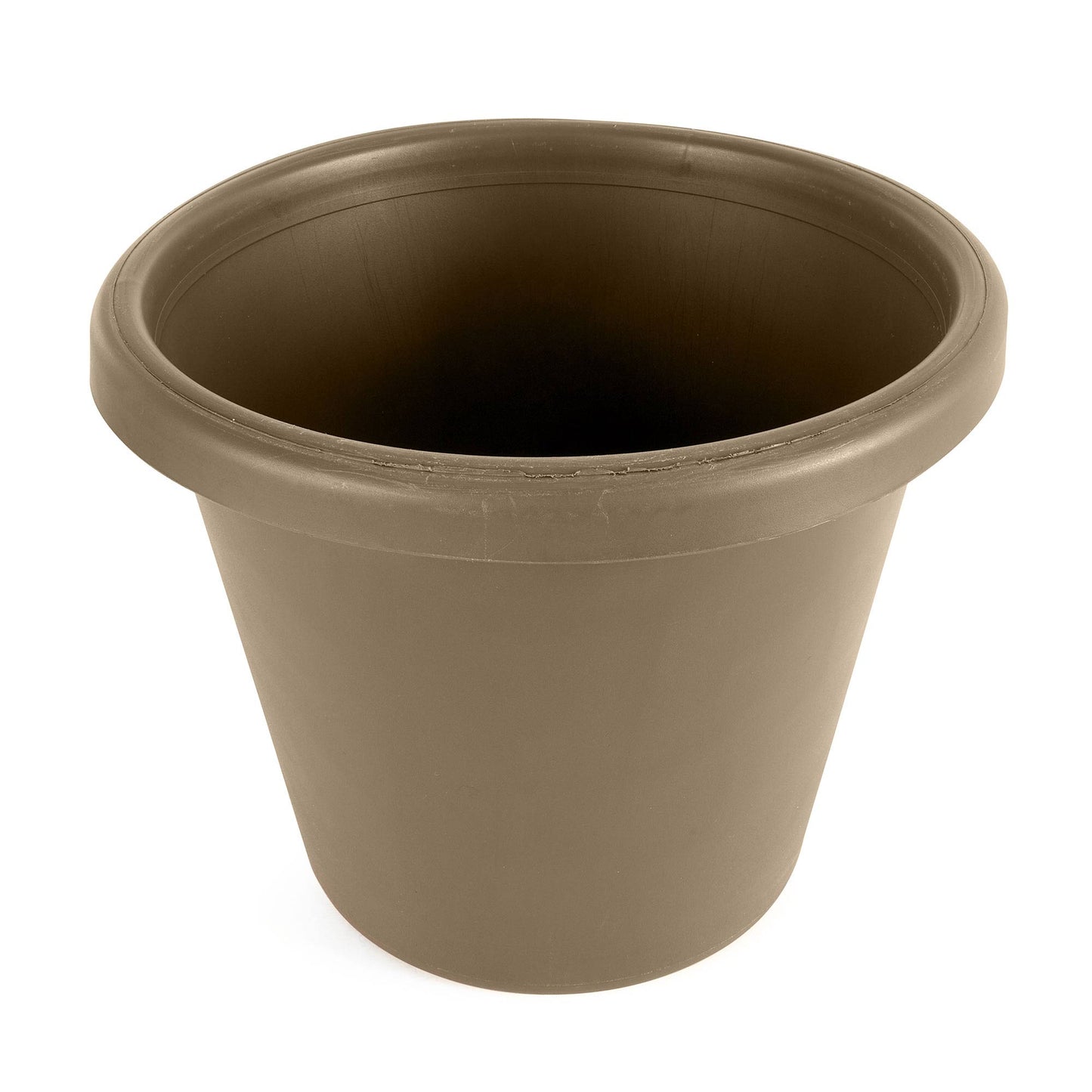 The HC Companies 16 Inch Plastic Classic Flower Pot Planter, Beige (4 Pack)