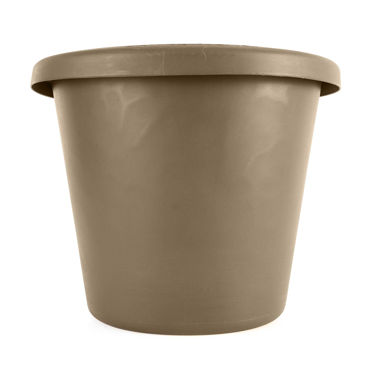 The HC Companies 16 Inch Plastic Classic Flower Pot Planter, Beige (4 Pack)