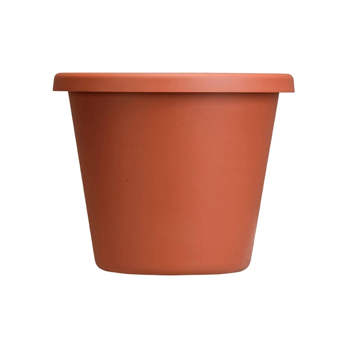 The HC Companies 12 In Plastic Classic Flower Pot Planter, Terra Cotta (6 Pack)