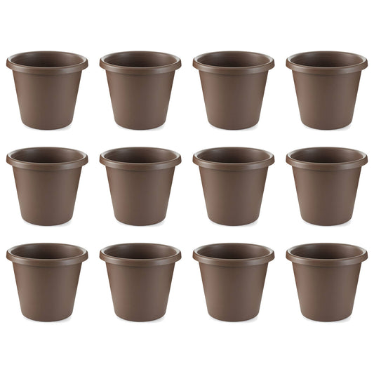 The HC Companies 14 Inch Indoor or Outdoor Classic Flower Pot Planter (12 Pack)