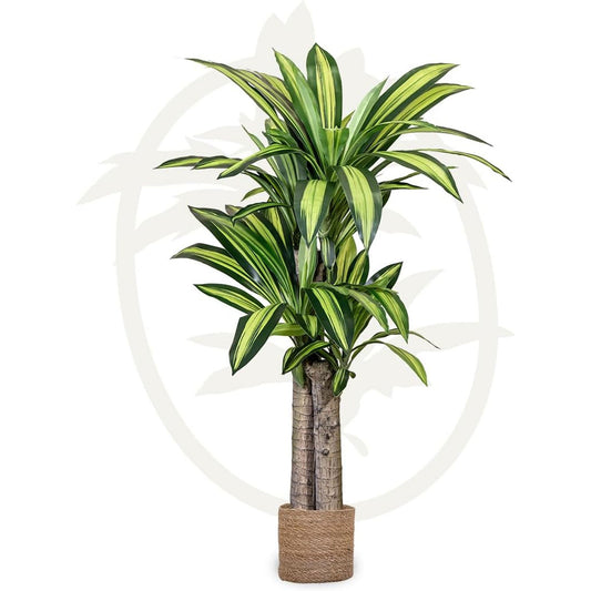 Maia Shop Artificial Dracaena Plant 4 Feet Tall Tropical Palm Tree, 47 inches