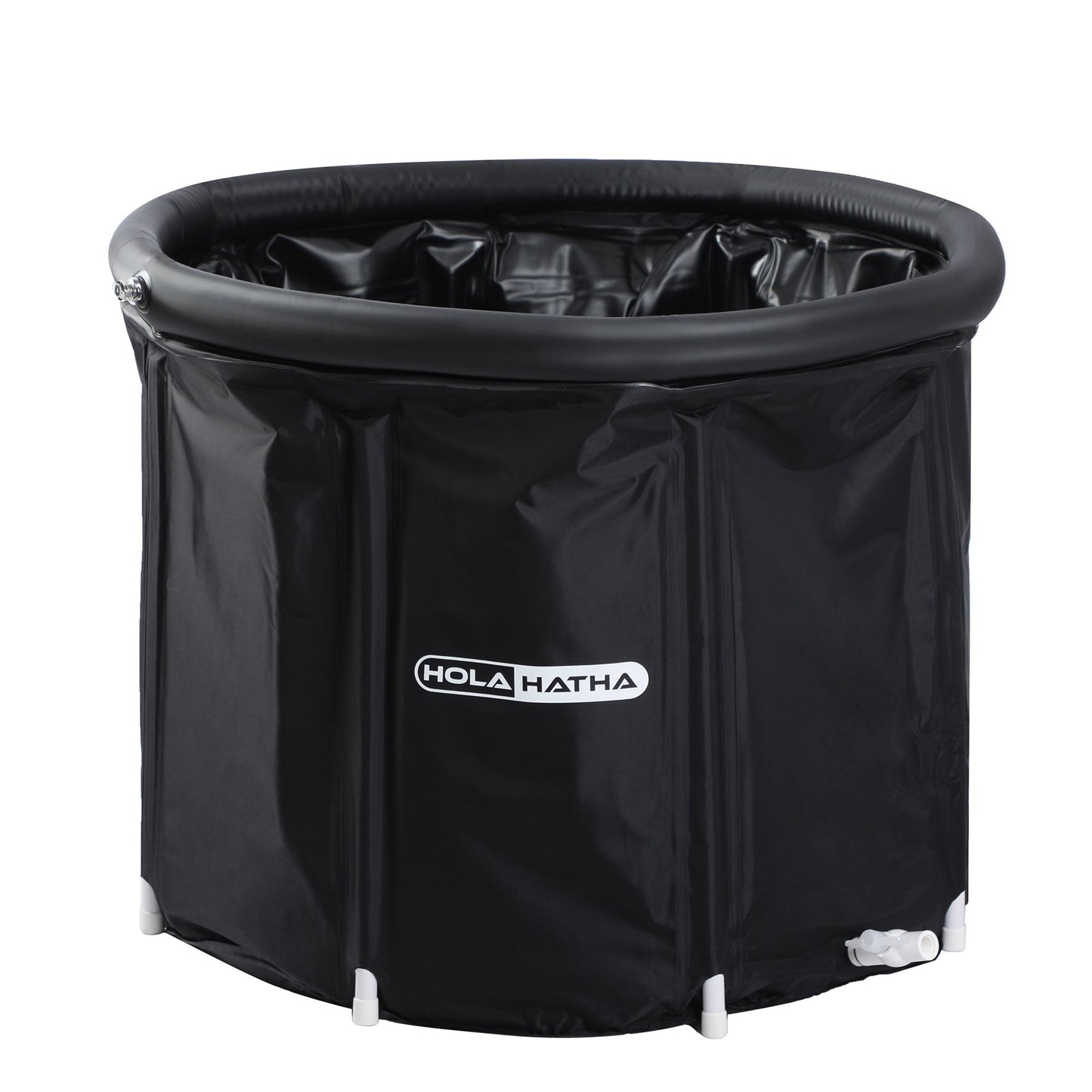 HolaHatha 120 Gal Cold Water Ice Bath Tub, Portable Plunge Recovery Tub with Lid