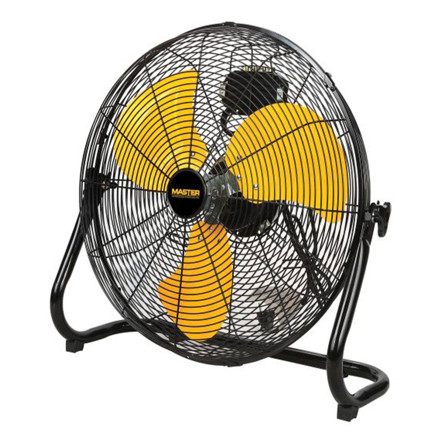 Master High Velocity Portable Industrial Metal Floor Fan, 20 Inch, Black/Yellow