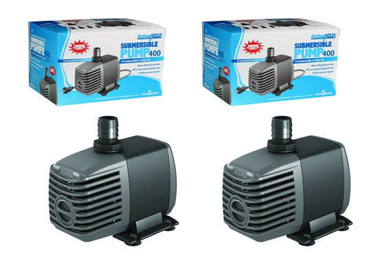 Hydrofarm AAPW400 Active Aqua 400 GPH Submersible Aquarium Water Pump (2 PK)