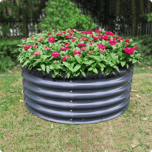 Olle Gardens 17" Tall x 42" Round Raised Garden Bed