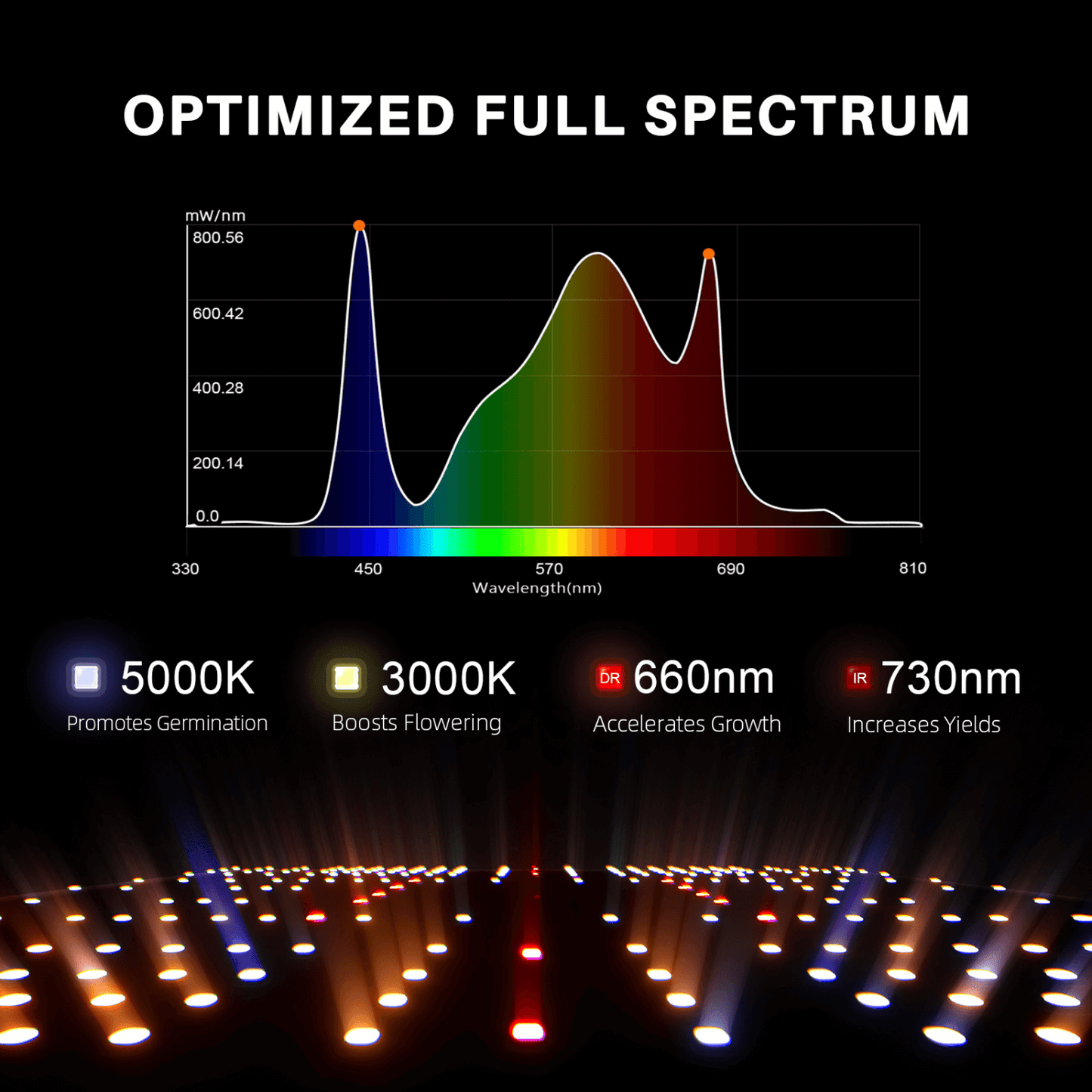 Spider Farmer SF2000 LED Grow Light + 2' x 4' Grow Tent + Inline Fan Combo with Speed Controller