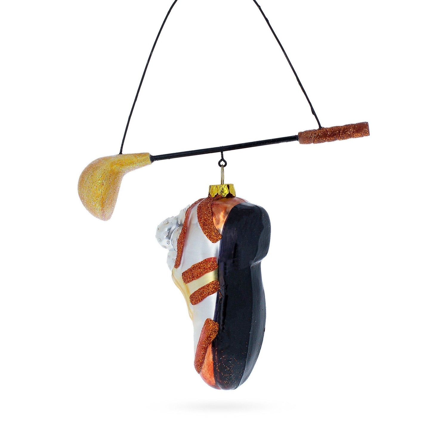 Classic Golf Essentials Blown Glass Christmas Ornament