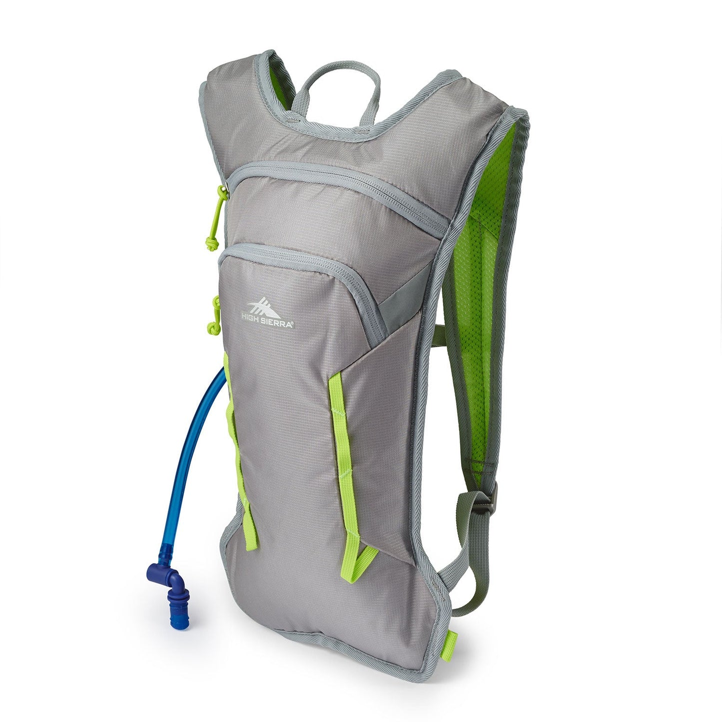 High Sierra HydraHike 2.0 4L Hydration Water Backpack for Hiking, Gray & Green