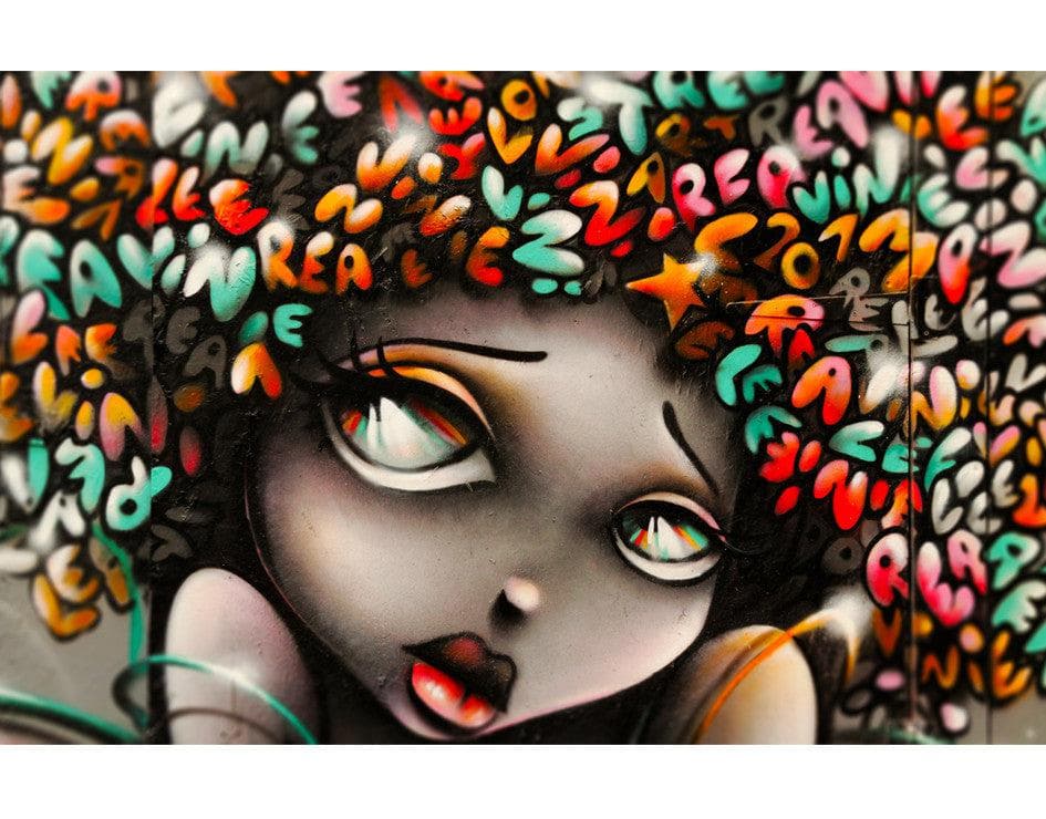 Graffiti Art Wall Mural Decal Sticker of Girl #6007