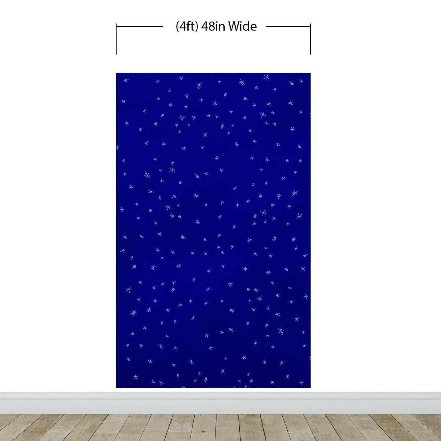 Starry Night on a Deep Blue Midnight Sky Wall Mural Decal. #6198