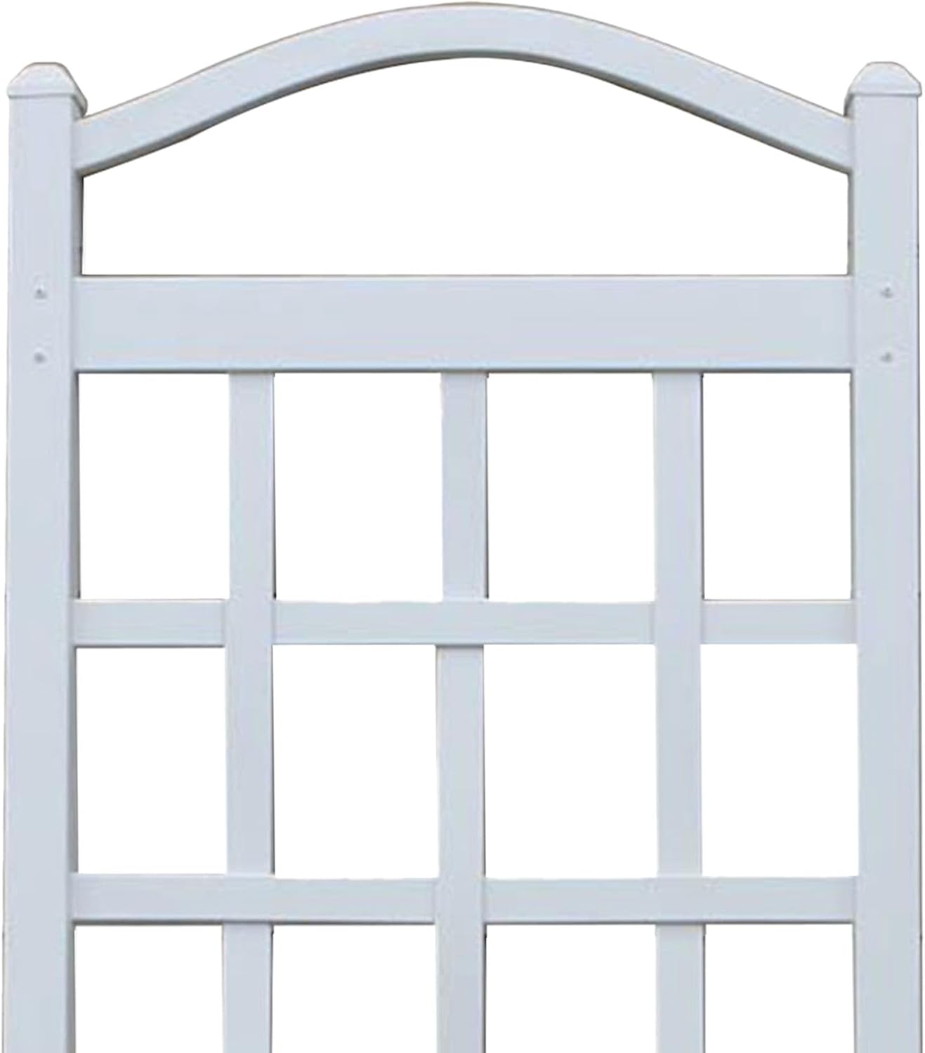 Dura-Trel Cambridge 28 x 75 Inch PVC Vinyl Outdoor Garden Patio Trellis, White