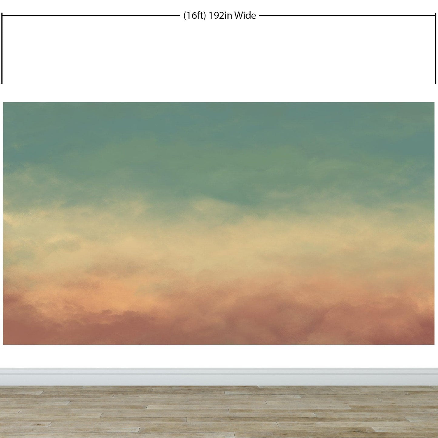 Cloud Wallpaper Wall Art Decor. Pastel Cloudscape Wallpaper. #6235