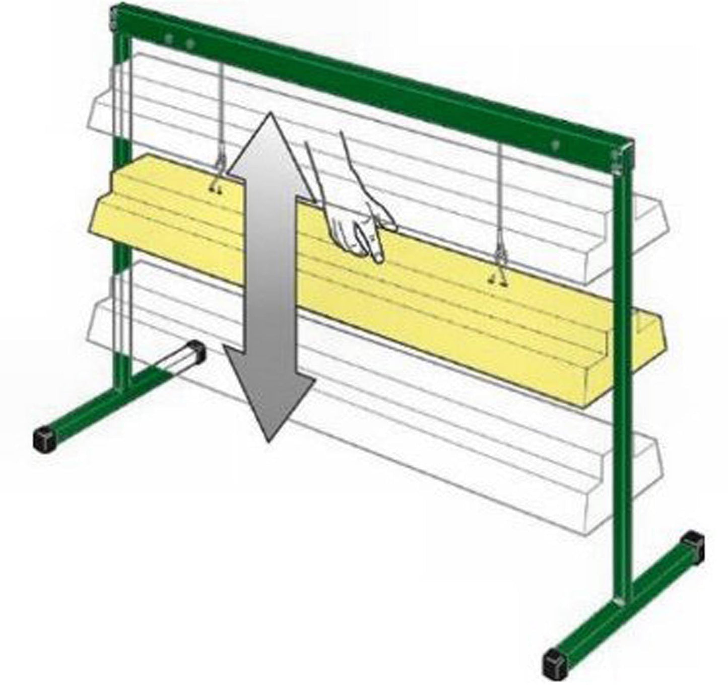 Hydrofarm JS10065 Jump Start 2-Feet Hydroponic Grow Light Stand (Stand Only)