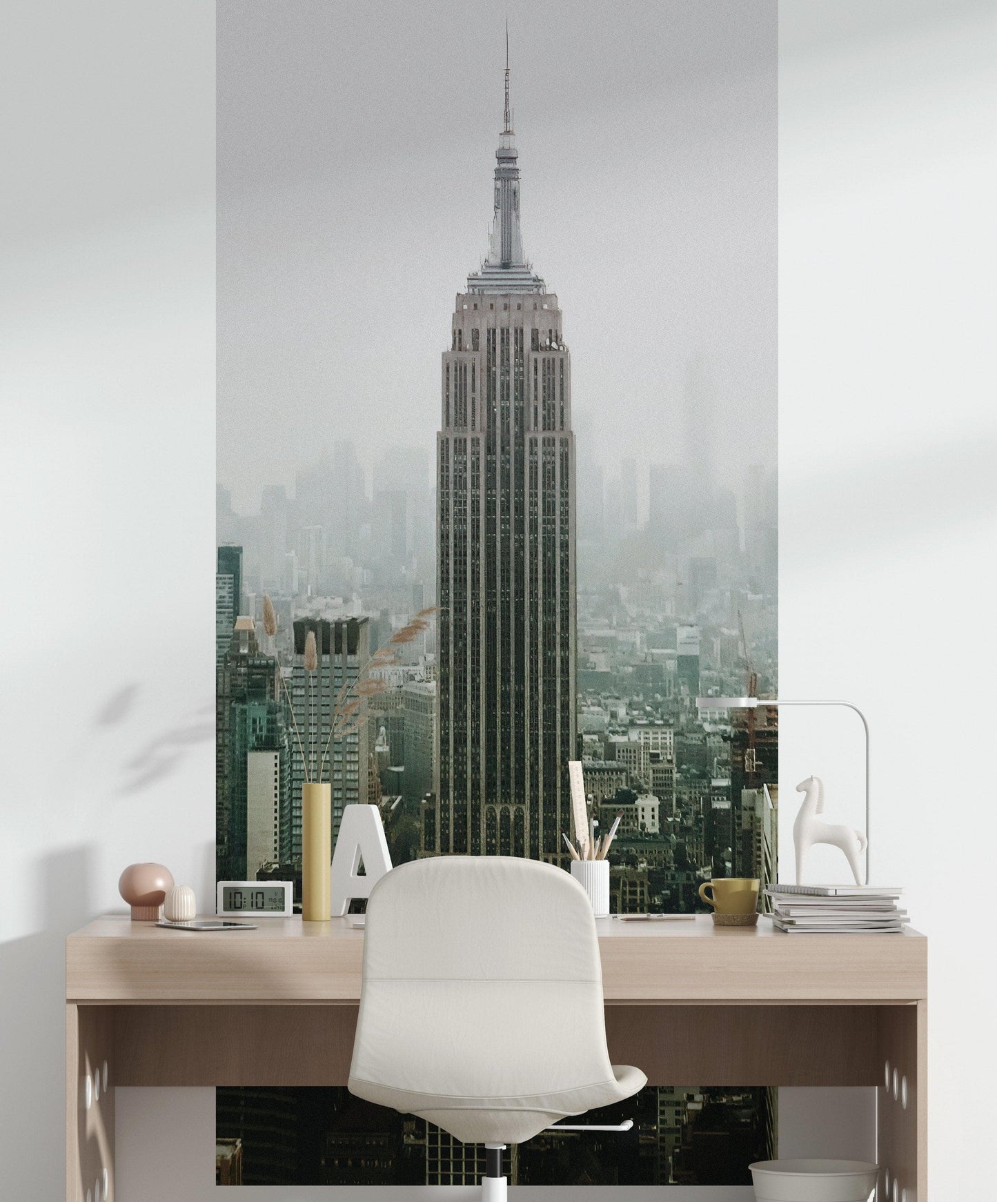 Empire State Building NYC Wall Mural. New York City Skyscrapers Peel and Stick Wallpaper. #6407