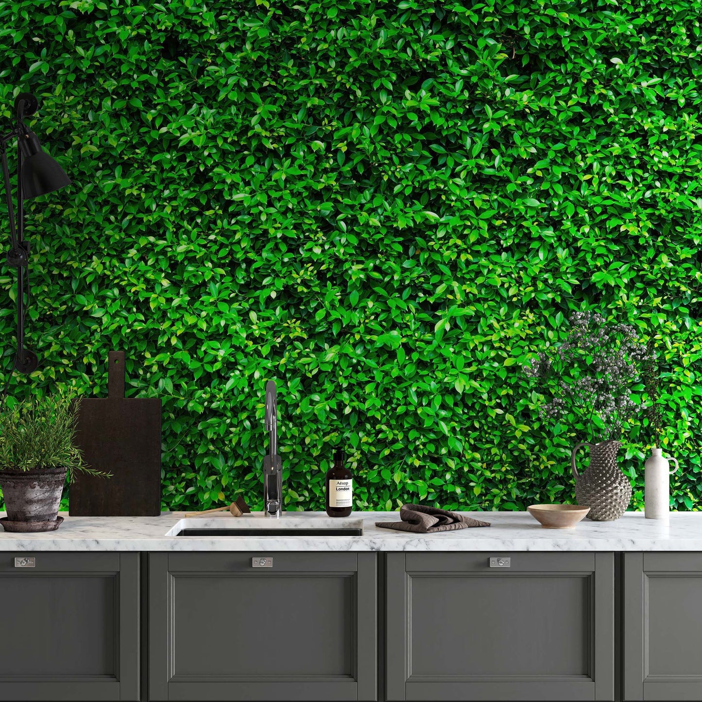 Greenery Grass Background Wallpaper Mural. #6551