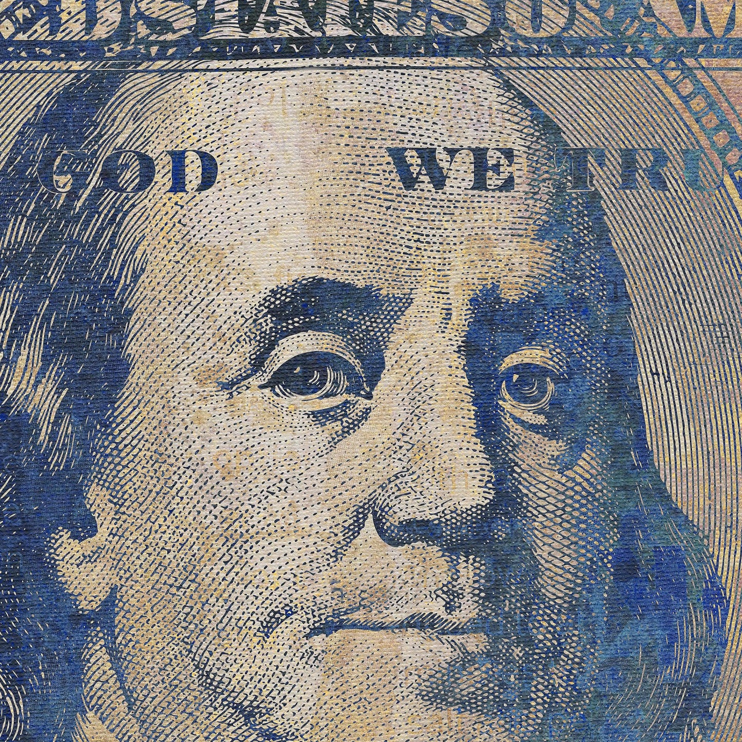 Colorful Money Wallpaper. Benjamin Franklin 100 Dollar Bill Wall Mural. #6642