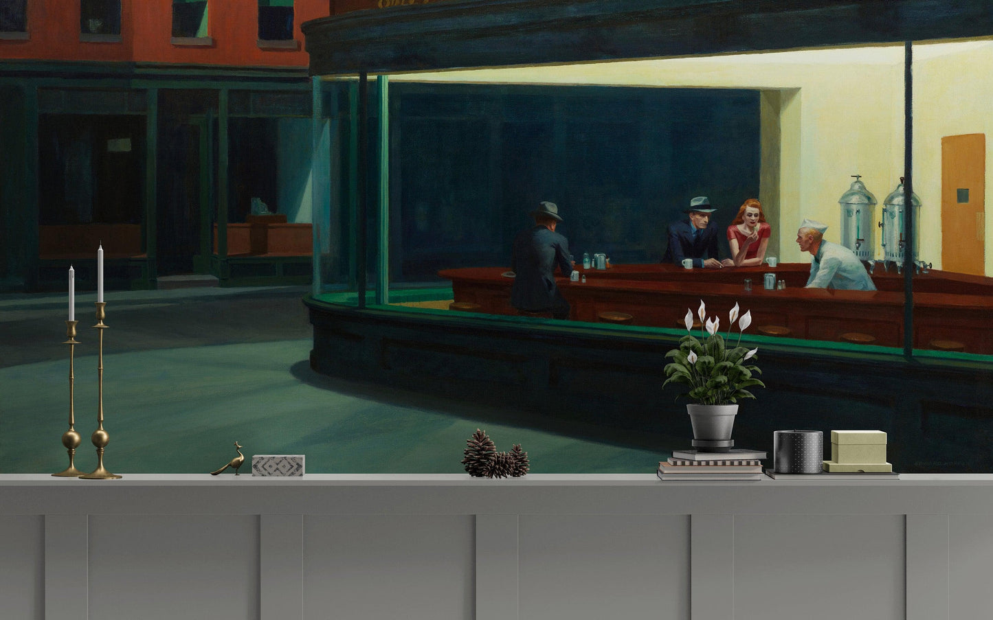 Nighthawks Painting Wallpaper. Painting by Edward Hopper. #6654