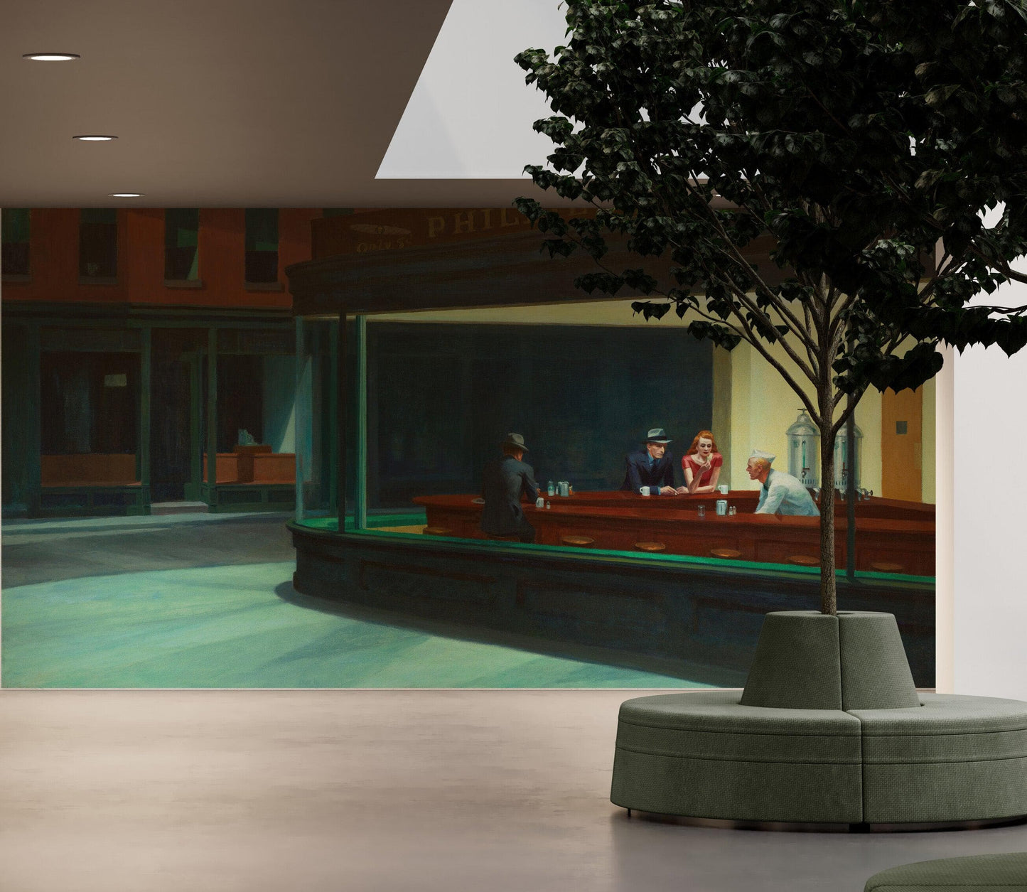 Nighthawks Painting Wallpaper. Painting by Edward Hopper. #6654