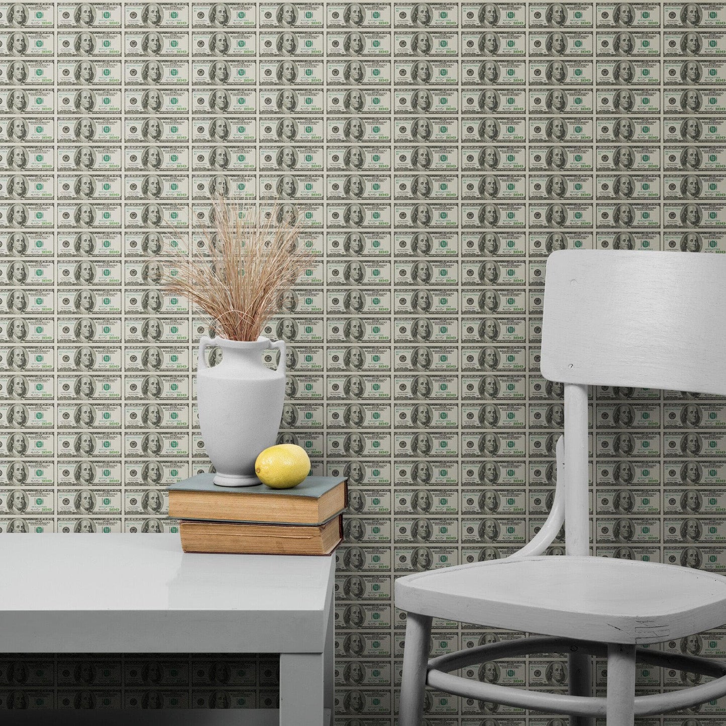 100 Dollar Bill Wallpaper Mural. Cash Money Wall Mural. #6713