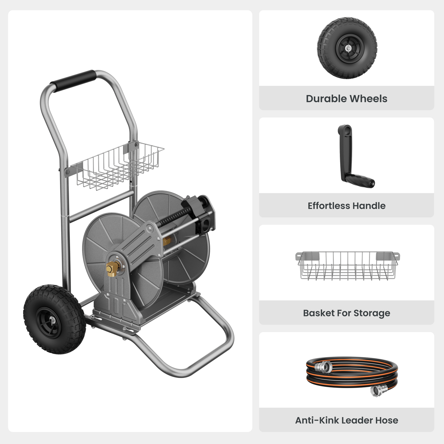 Garden Hose Reel Cart-2 Wheels