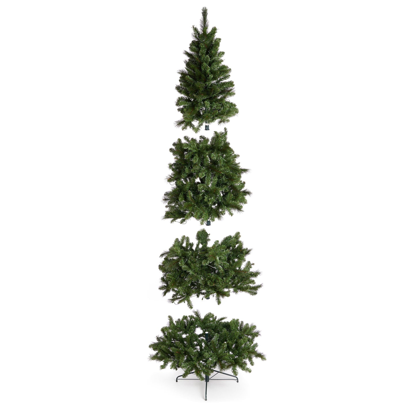 Home Heritage Cascade Quick Set 9 Foot 500 LED Pre-Lit Artificial Christmas Tree