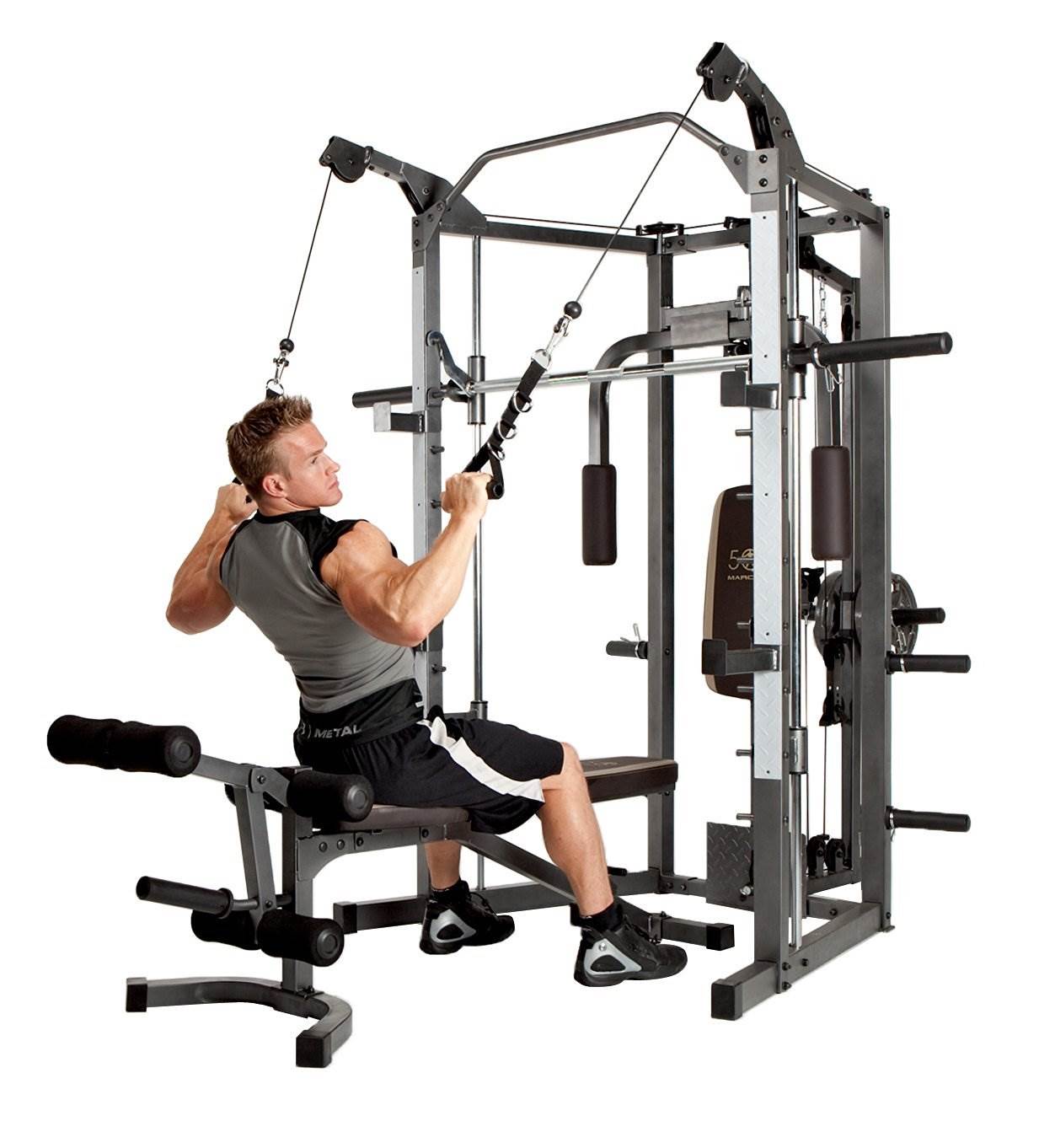 Marcy Combo Smith Heavy-Duty Total Body Strength Home Gym Workout Machine