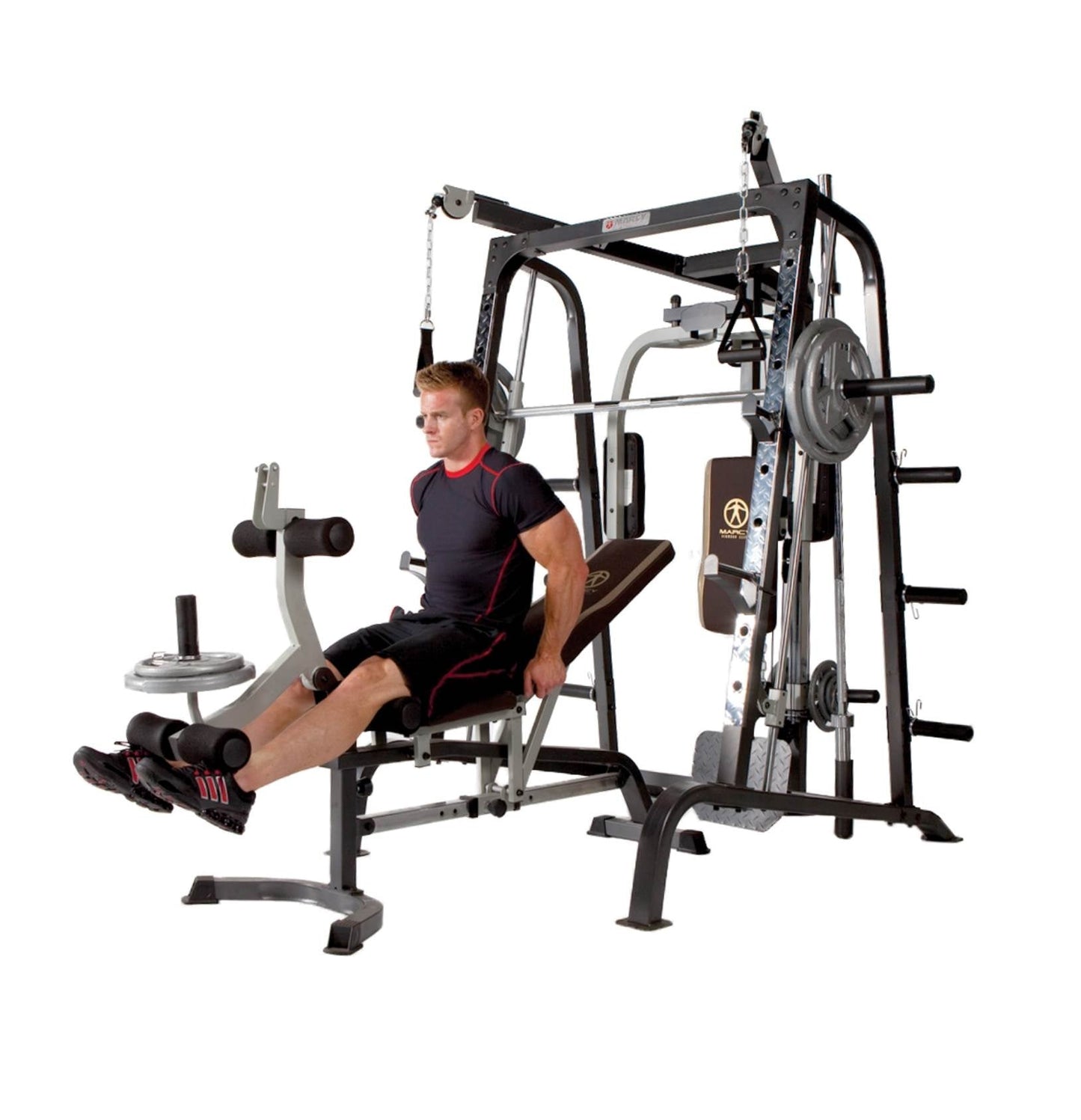 Marcy Deluxe Diamond Elite Smith Cage Workout Machine Total Body Gym | MD-9010G