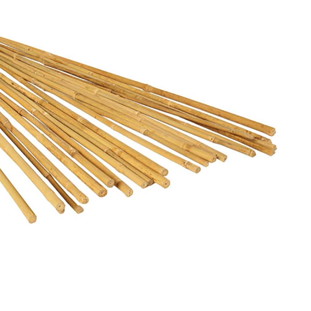 Hydrofarm HGBB4 4-Foot High Strength Natural Finish Bamboo Stakes, 25 Pack